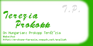 terezia prokopp business card